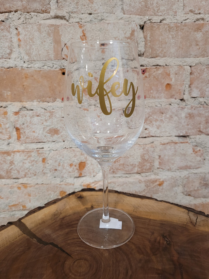 Liz's Custom Creations,  Stem Wine Glasses