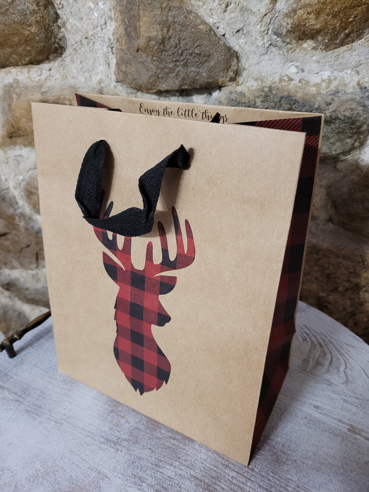 Plaid Holiday Gift Bags