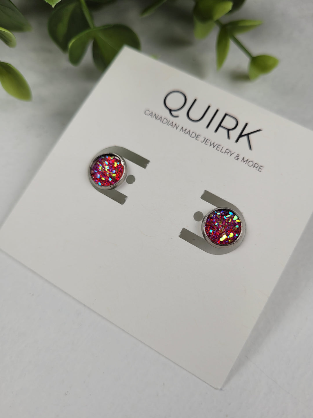 Quirk Handmade Jewelry, Stainless Steel Stud Earrings