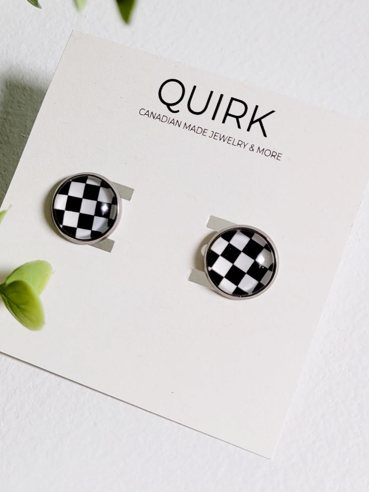 Quirk Handmade Jewelry, Stainless Steel Stud Earrings