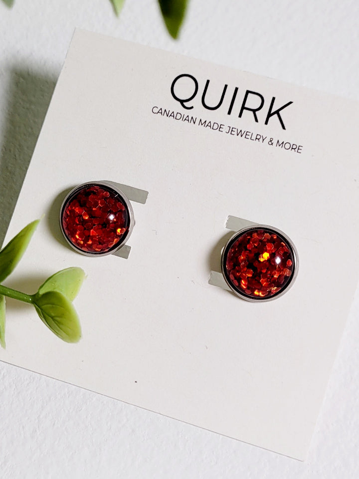 Quirk Handmade Jewelry, Stainless Steel Stud Earrings