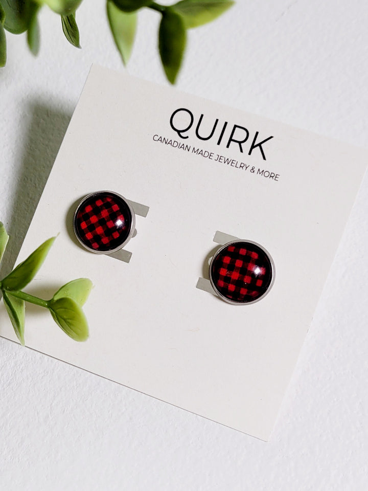 Quirk Handmade Jewelry, Stainless Steel Stud Earrings