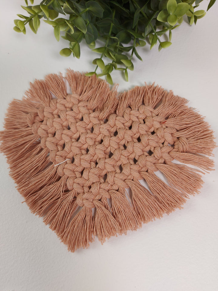 3-Thirty Design Co, Macrame Heart Coaster and Placemat