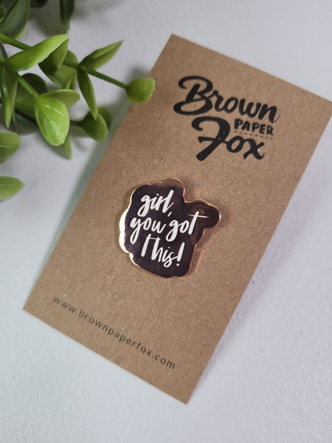 The Brown Paper Fox, Enamel Pins