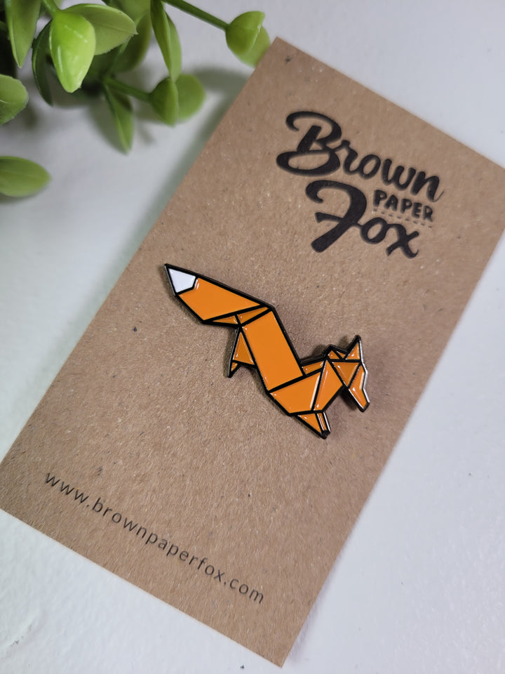 The Brown Paper Fox, Enamel Pins