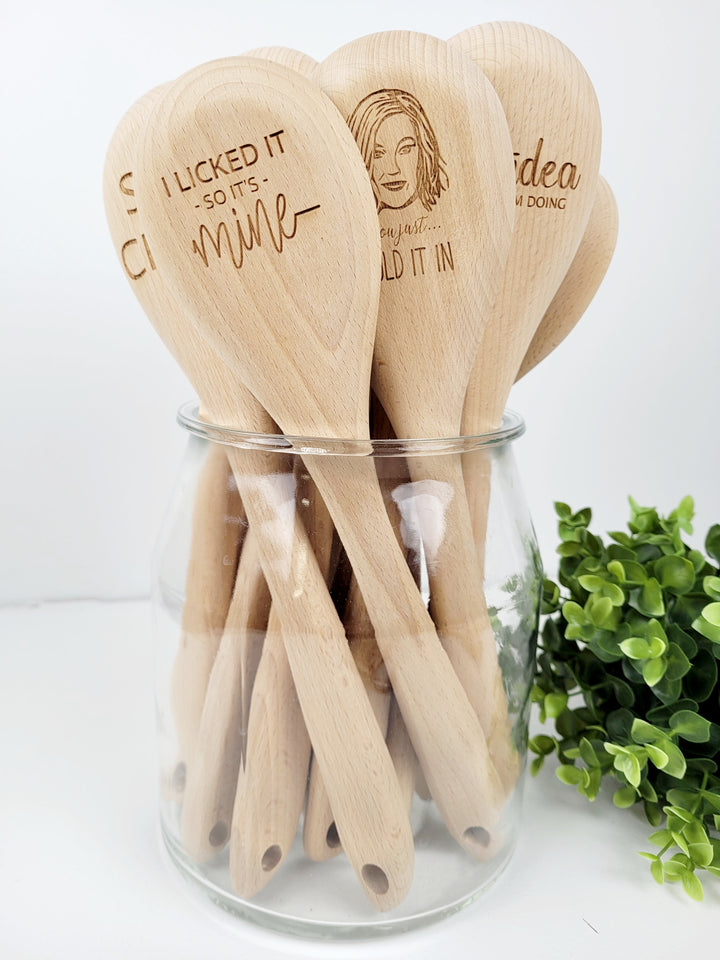 Rough Cut Dezigns, Large Wooden Engraved Spoons