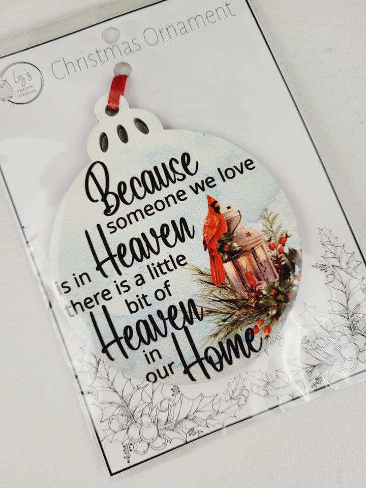 Liz's Custom Creations, White Printed Ornaments