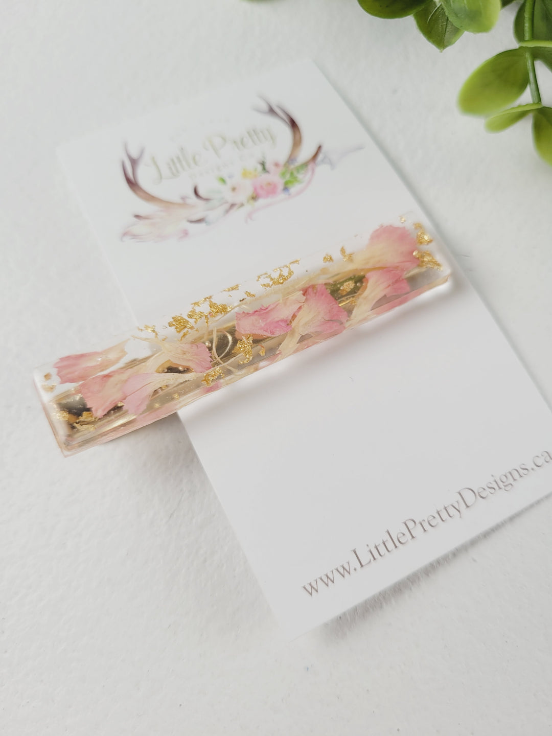 Little Pretty Designs, Pressed Floral Hair Clips