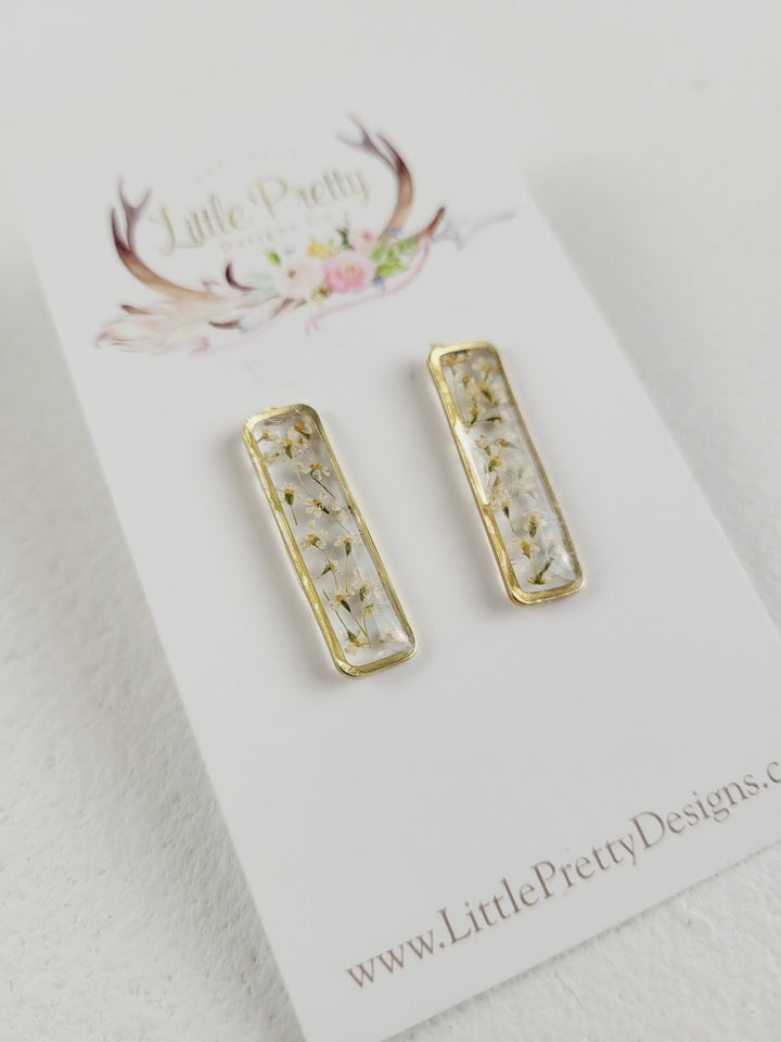 Little Pretty Designs, Pressed Flower Earrings