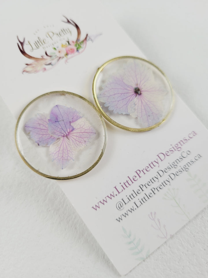 Little Pretty Designs, Pressed Flower Earrings