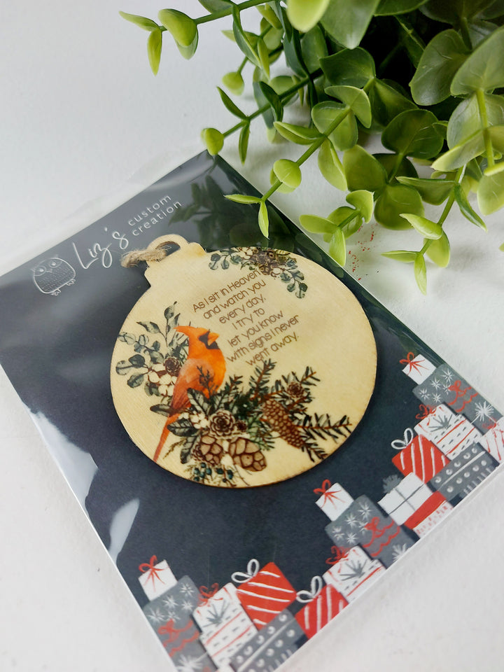Liz's Custom Creations, Wooden Printed Ornaments