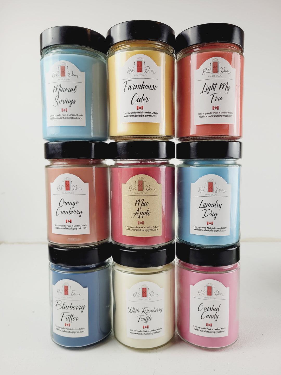 Red Door Candle Studio, Soy Candles 12oz