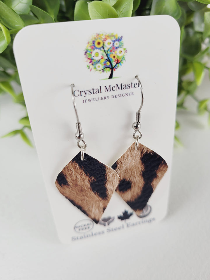 Crystal McMaster Jewellery, Vegan Leather Earrings