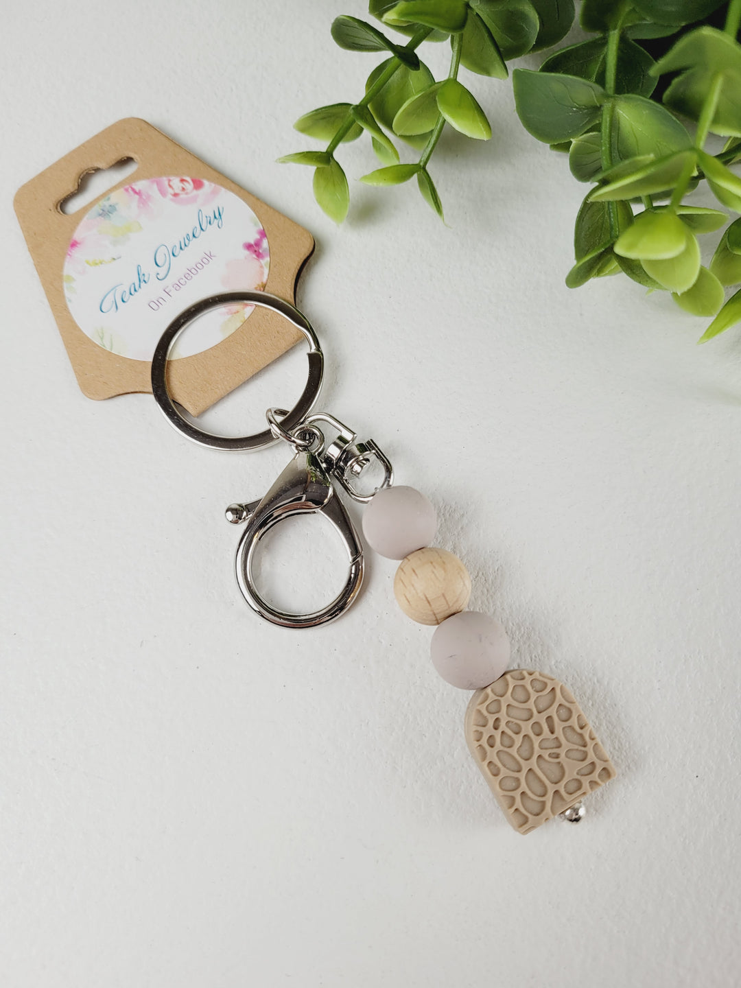 Teak Jewelry - Essential Oil Diffuser Keychains