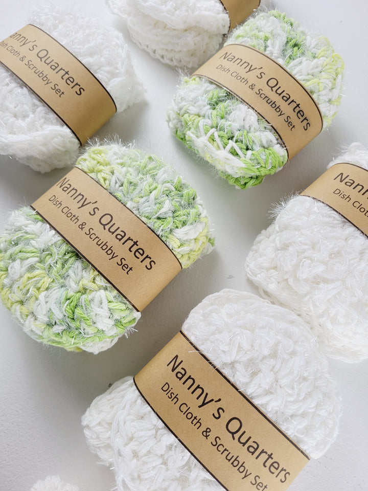 Nanny's Quarters, Dish Cloth & Scrubby Sets