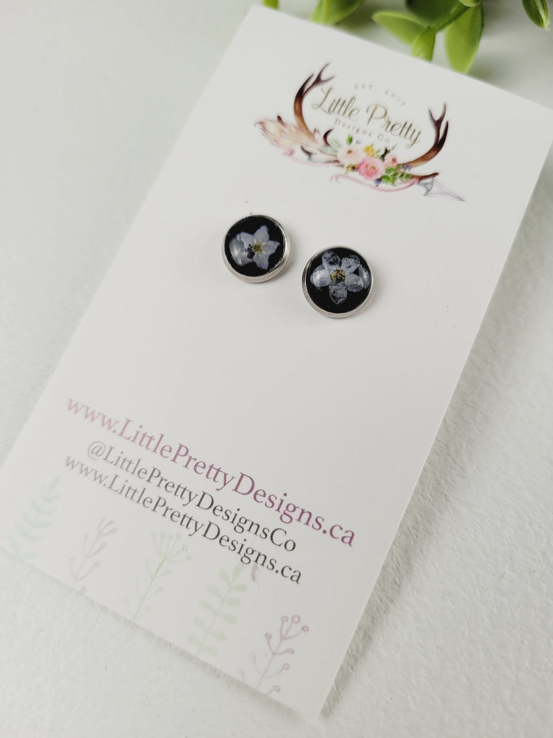 Little Pretty Designs, Pressed Flower Earrings