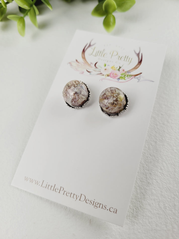 Little Pretty Designs, Pressed Flower Earrings