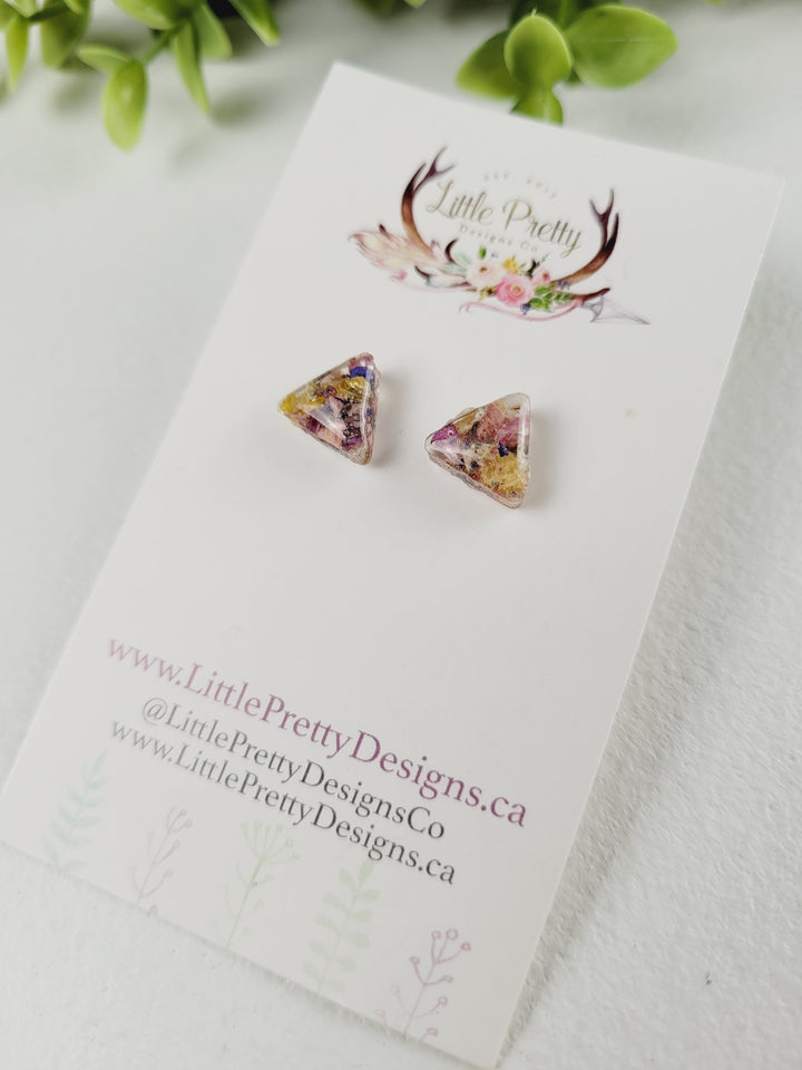 Little Pretty Designs, Pressed Flower Earrings