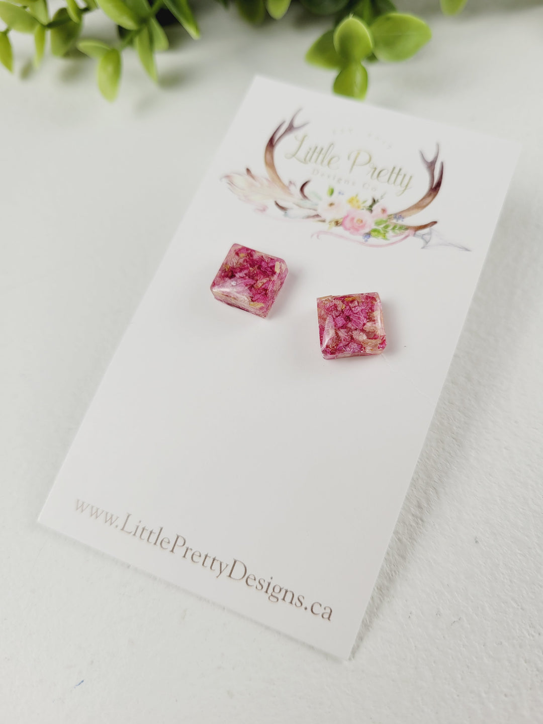 Little Pretty Designs, Pressed Flower Earrings