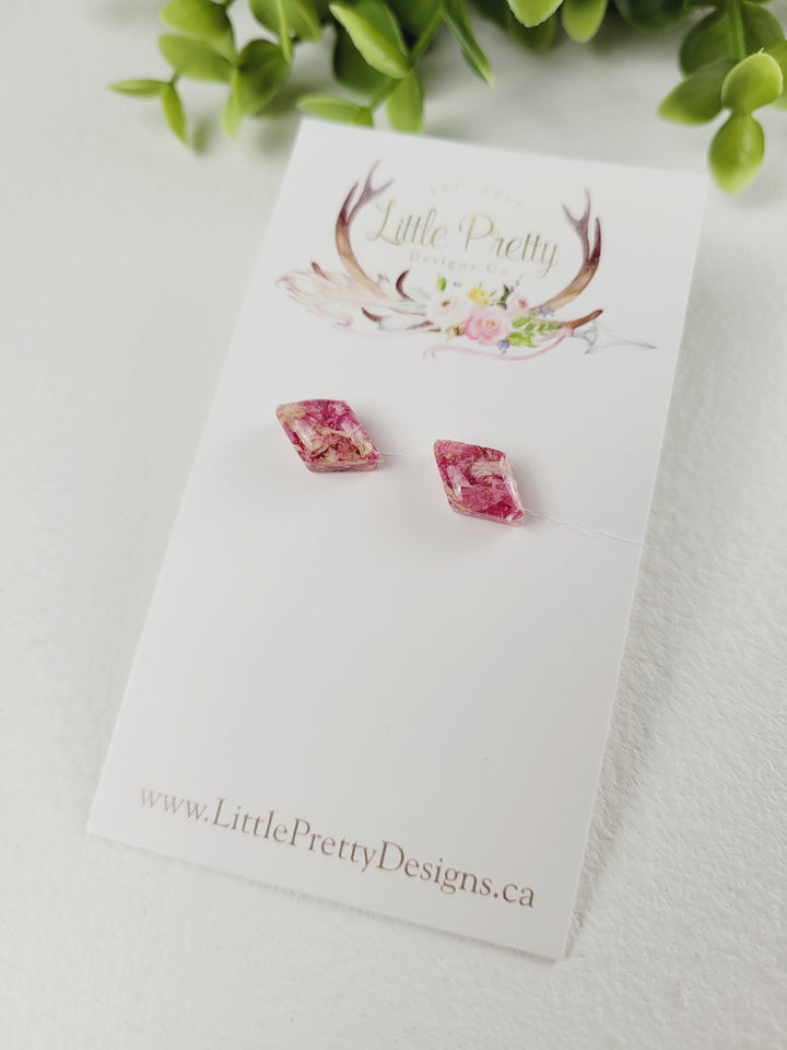 Little Pretty Designs, Pressed Flower Earrings