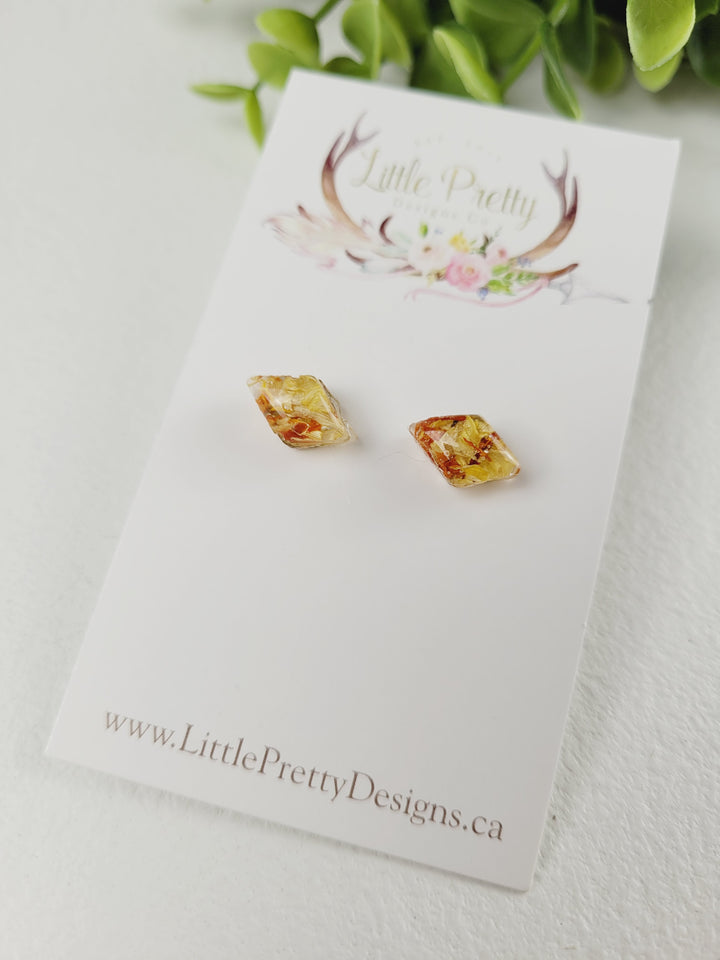 Little Pretty Designs, Pressed Flower Earrings