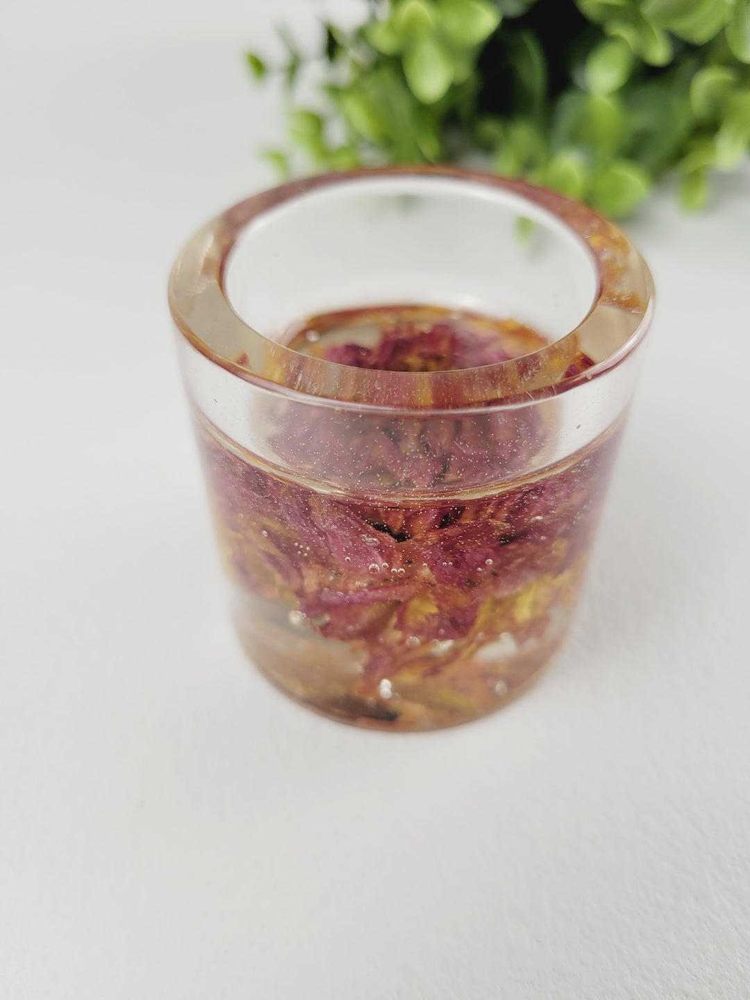 Little Pretty Designs, Pressed Flower Resin Tealight Holders