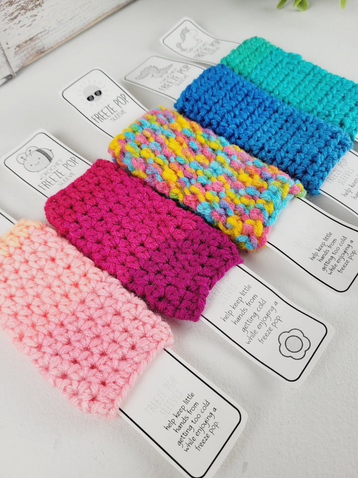 Pink Blossom Crochet, Crochet Freeze Pop Sleeves