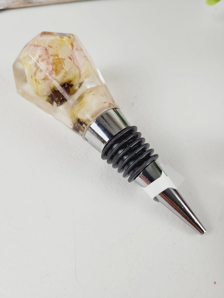 Little Pretty Designs, Floral Resin Bottle Stoppers