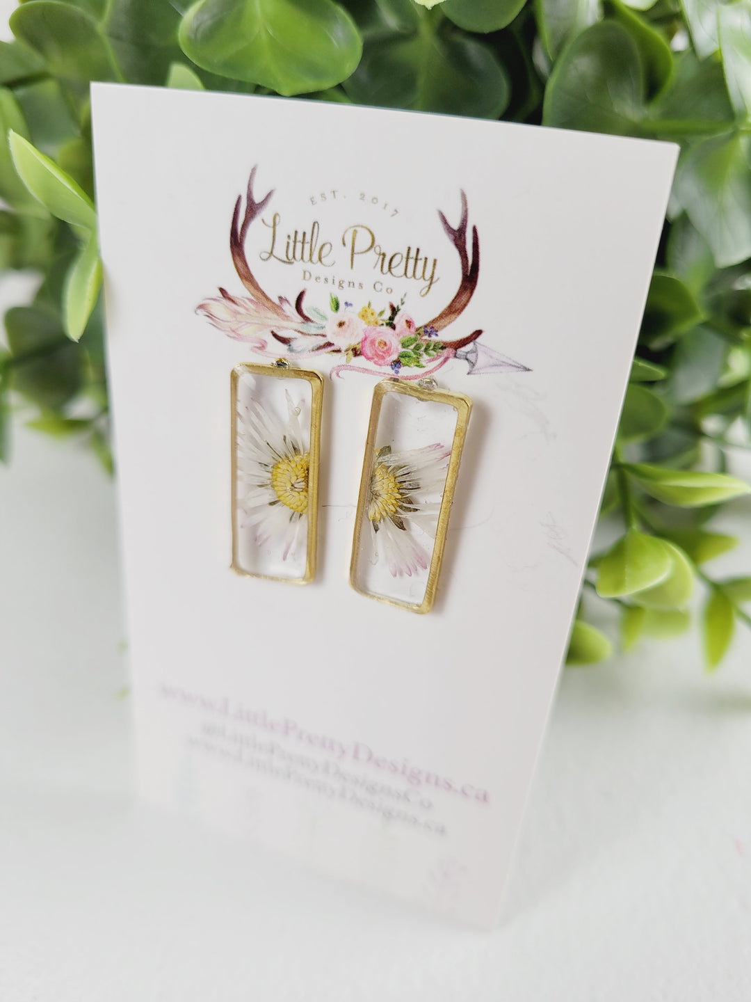 Little Pretty Designs, Pressed Flower Earrings