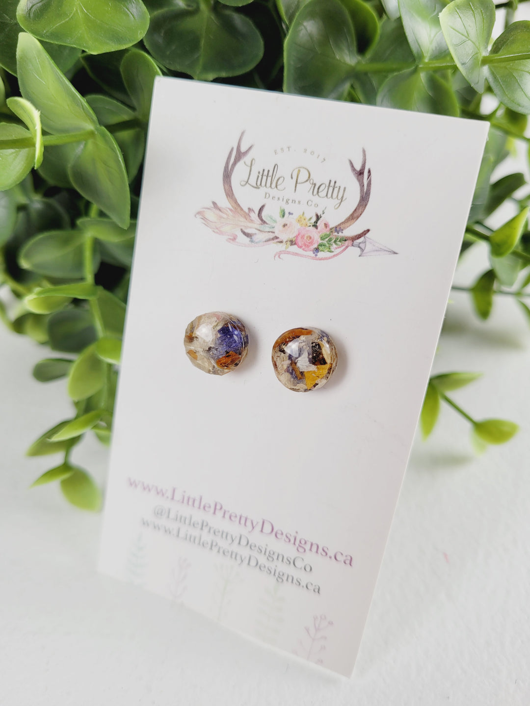 Little Pretty Designs, Pressed Flower Earrings