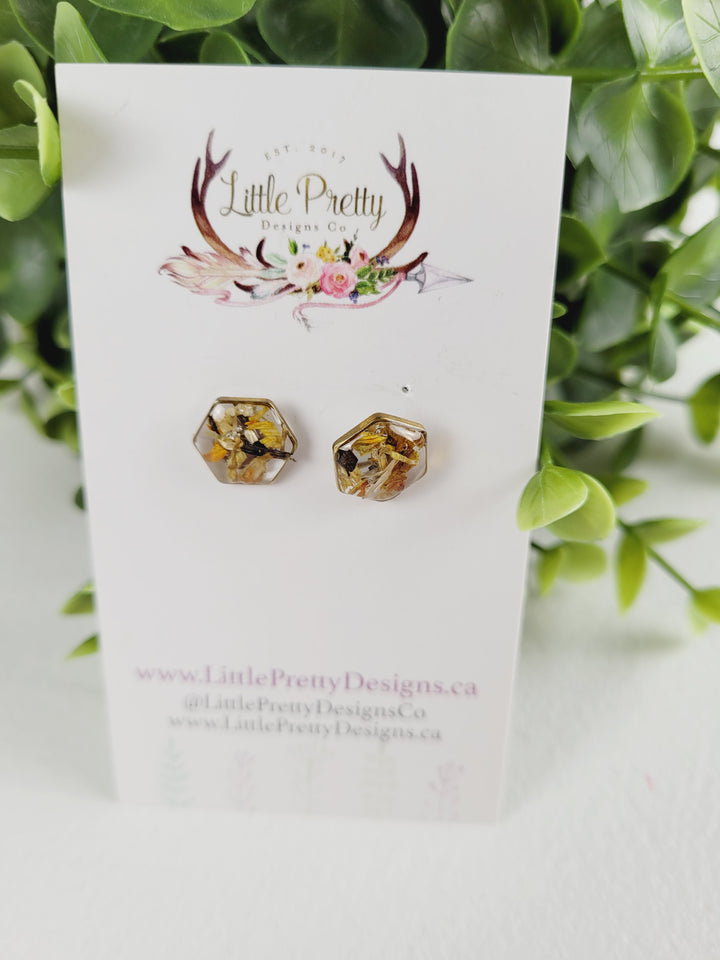 Little Pretty Designs, Pressed Flower Earrings