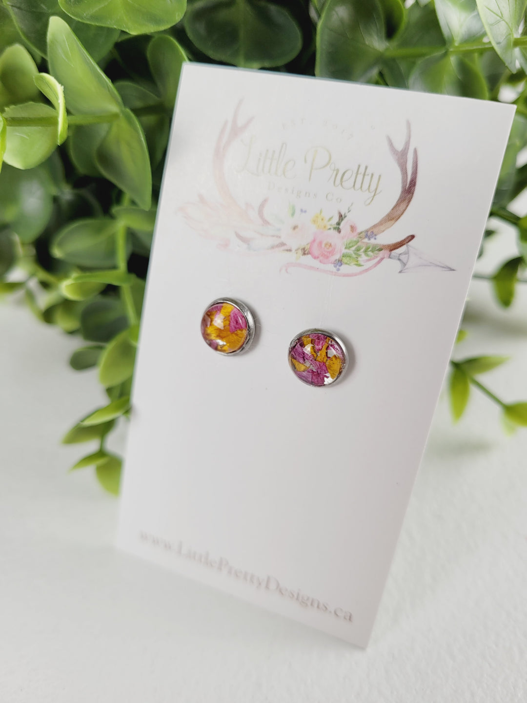 Little Pretty Designs, Pressed Flower Earrings