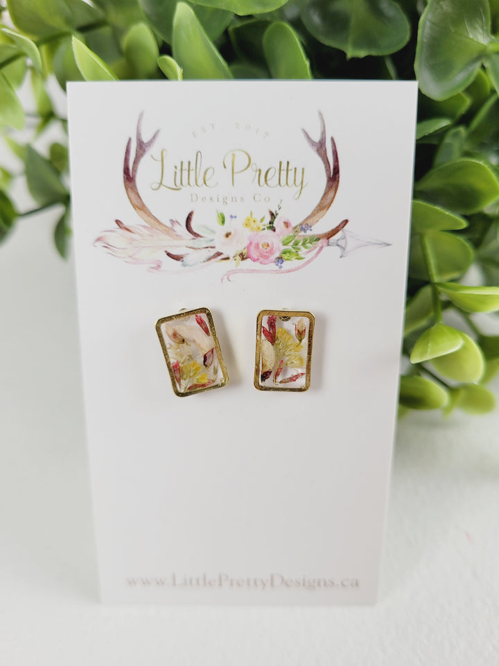 Little Pretty Designs, Pressed Flower Earrings