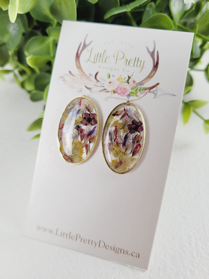 Little Pretty Designs, Pressed Flower Earrings