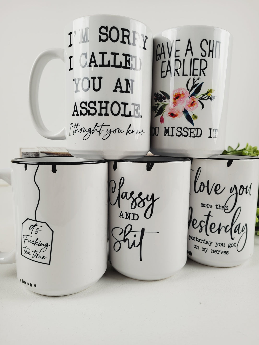 Lindsay's Creations, 15oz Ceramic Mugs