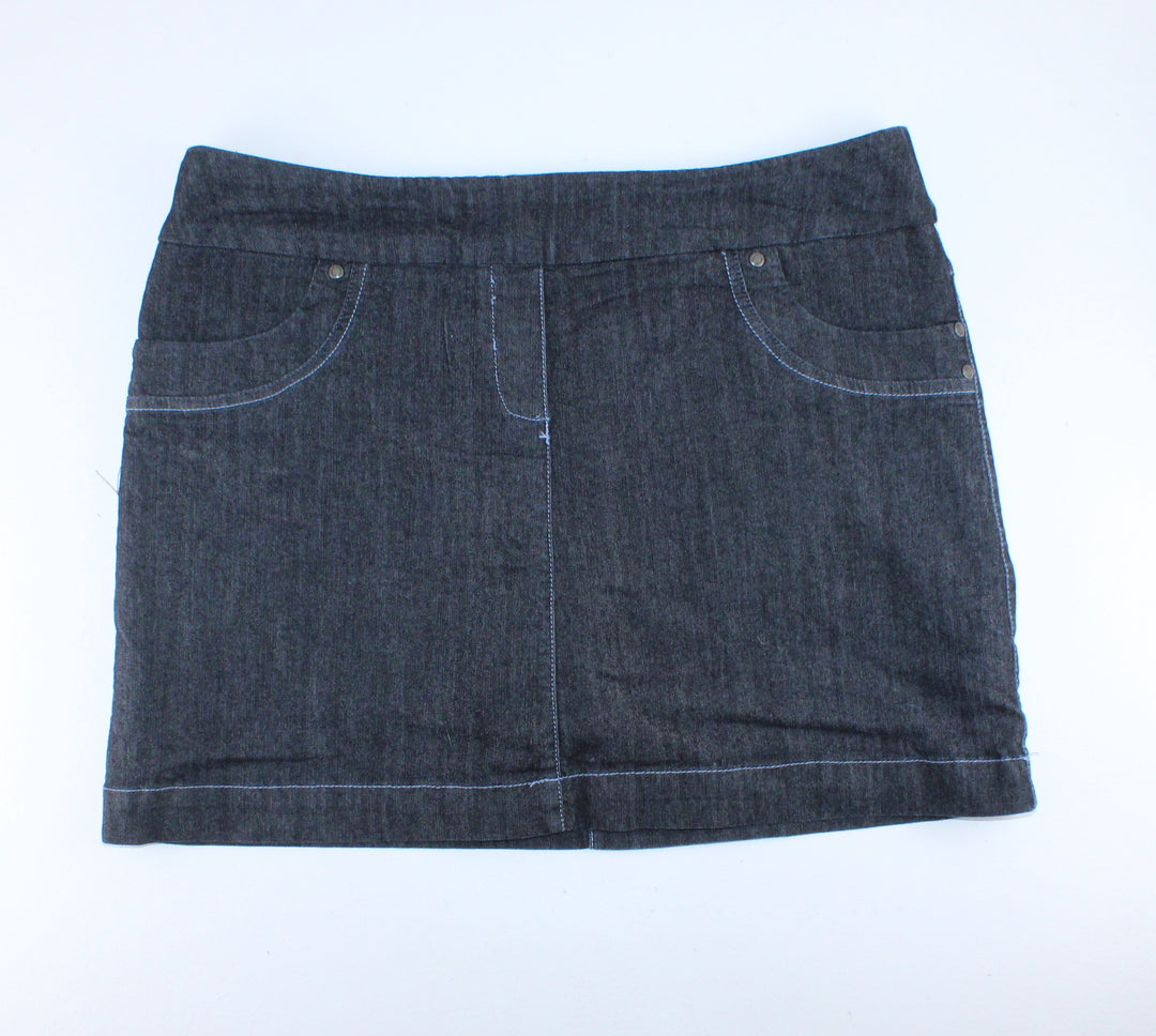 CONTRAST DENIM SKORT LADIES 12P EUC