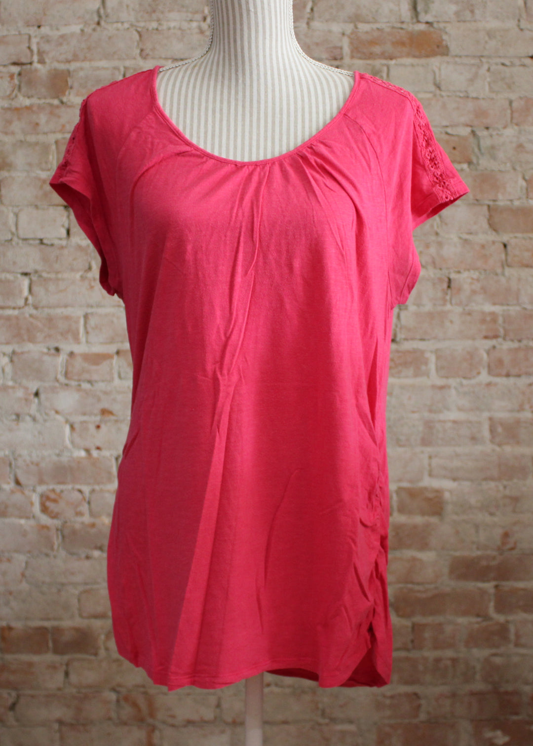 OLD NAVY MATERNITY PINK TOP LADIES LARGE VGUC