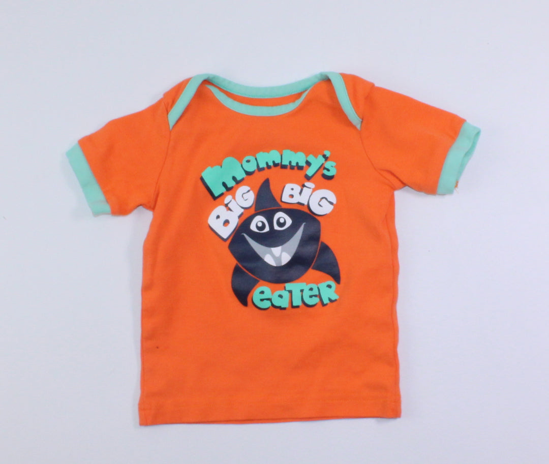 GEORGE MOMMY'S BIG BITE EATER TEE 6-12M EUC