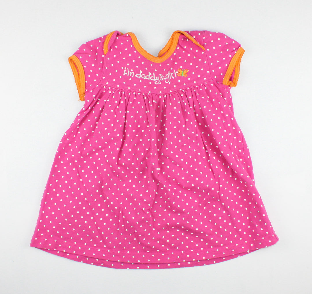 CARTER'S DADDY'S GIRL PINK DRESS 18M VGUC