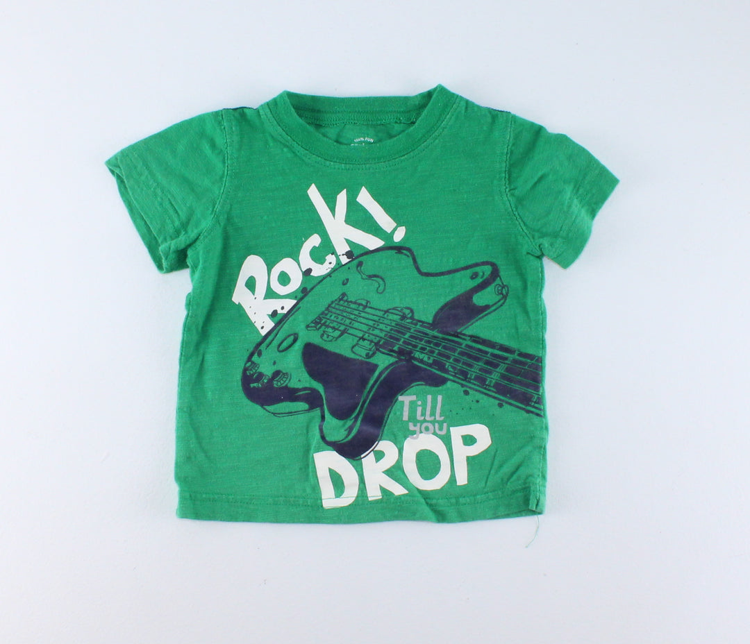 CARTERS ROCK TEE GREEN 3M EUC