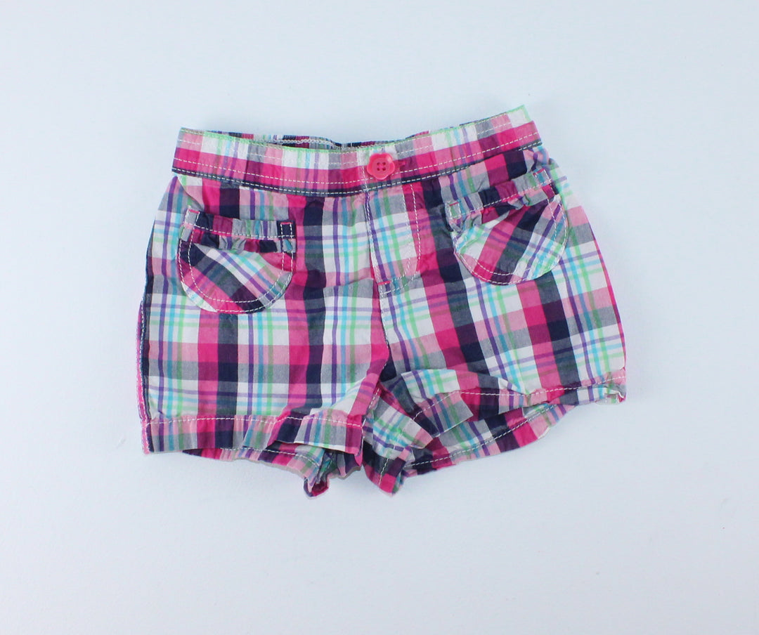 JUMPING BEANS PLAID SHORTS 4Y PRE-LOVED