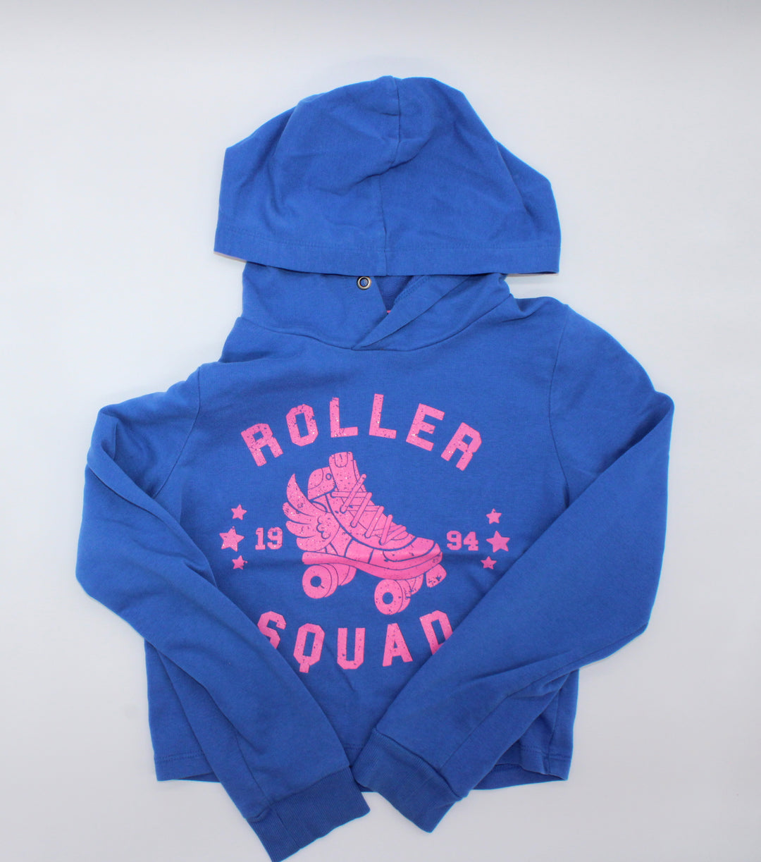 GEORGE BLUE ROLLER SQUAD CROPPED HOODIE 10-12Y PRE-LOVED