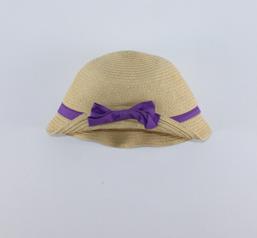TCP SUMMER HAT WITH PURPLE BOW 2-4Y VGUC/EUC