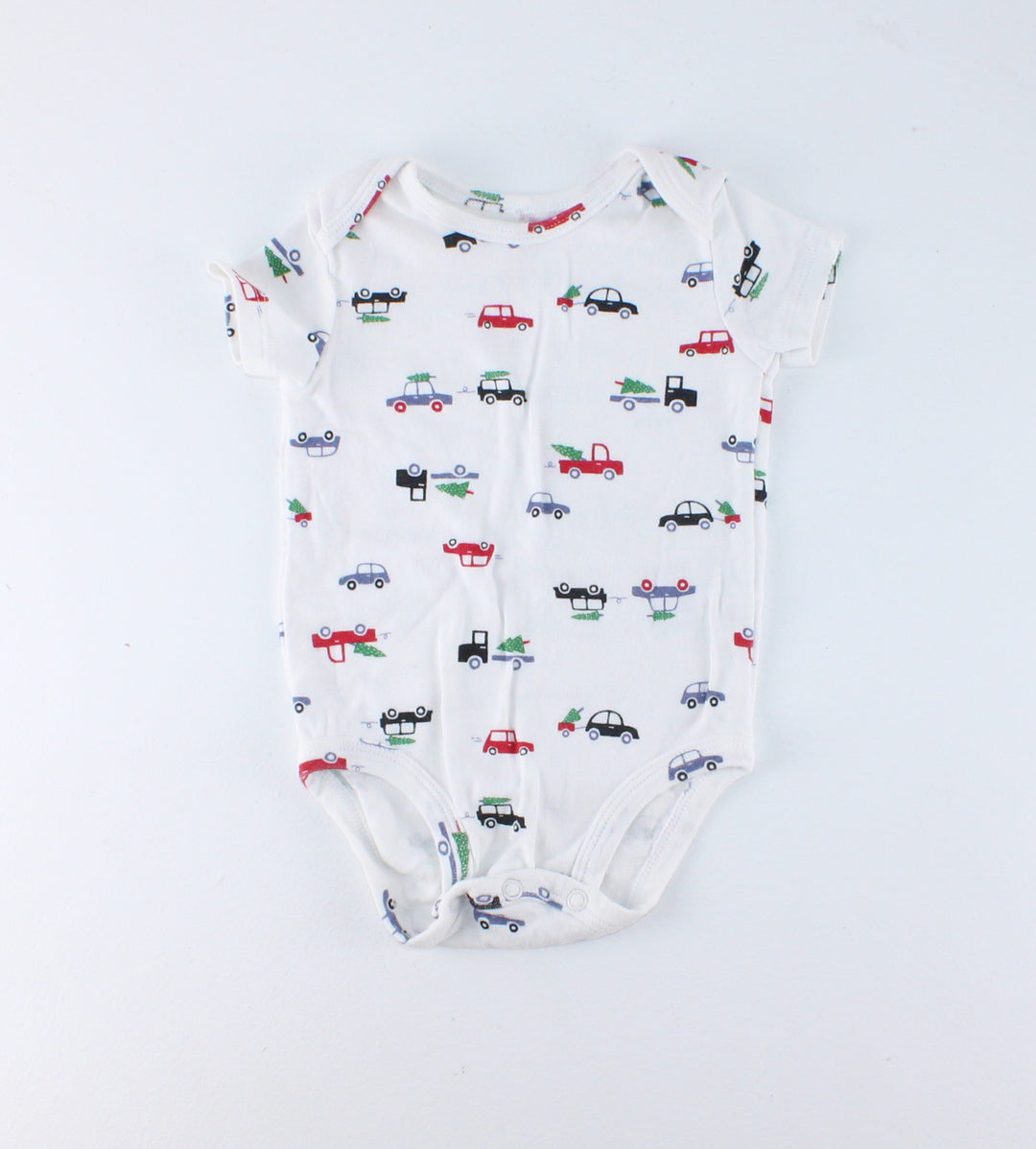 CARTERS HOLIDAY CAR ONESIE 6M EUC