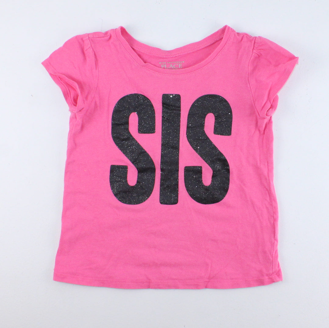 CHILDRENS PLACE "SIS" TEE 4Y VGUC