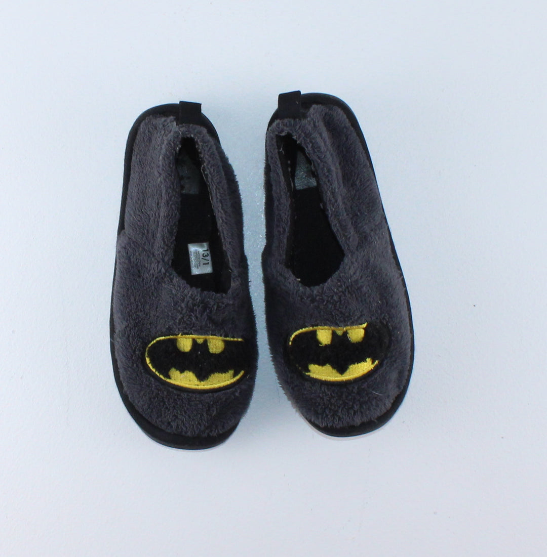 BATMAN SLIPPERS HARD SOLE 13/1 EUC/VGUC