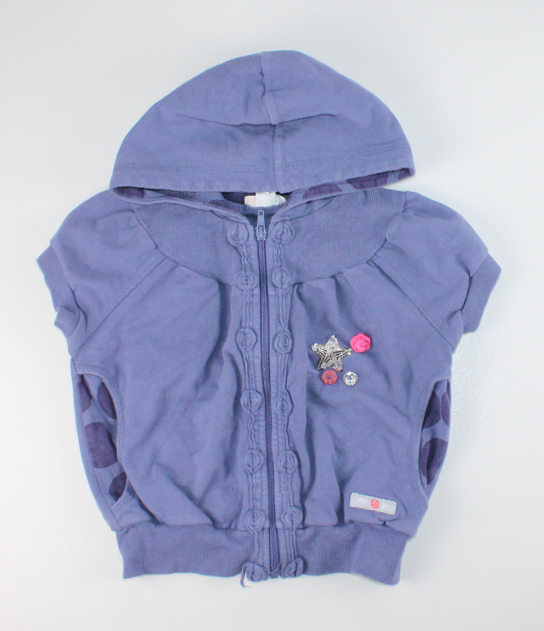 NAARTJIE SHORT SLEEVE HOODIE 7Y PRE-LOVED