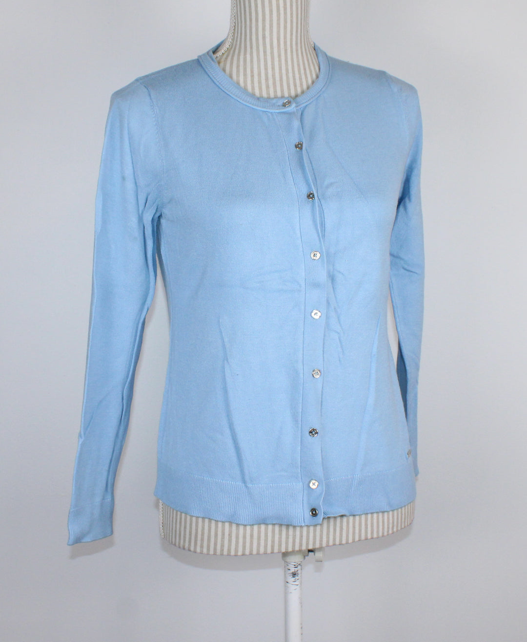 CALVIN KLEIN LIGHT BLUE CARDIGAN LADIES SMALL EUC