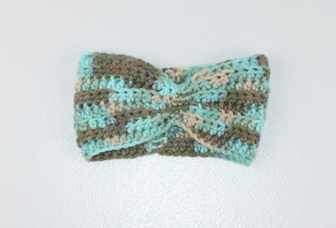 KNIT EAR BAND 0-6M EUC