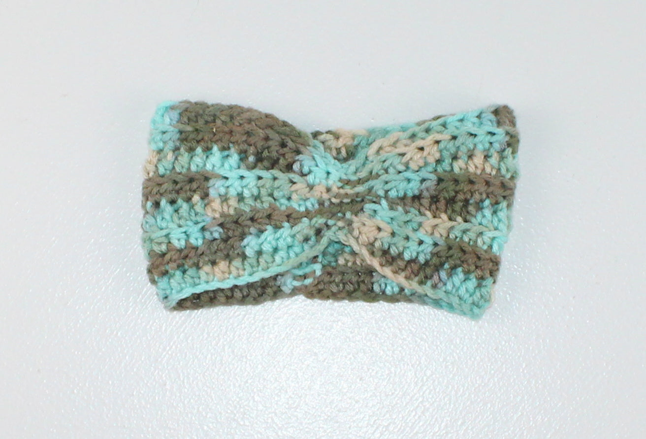 KNIT EAR BAND 0-6M EUC